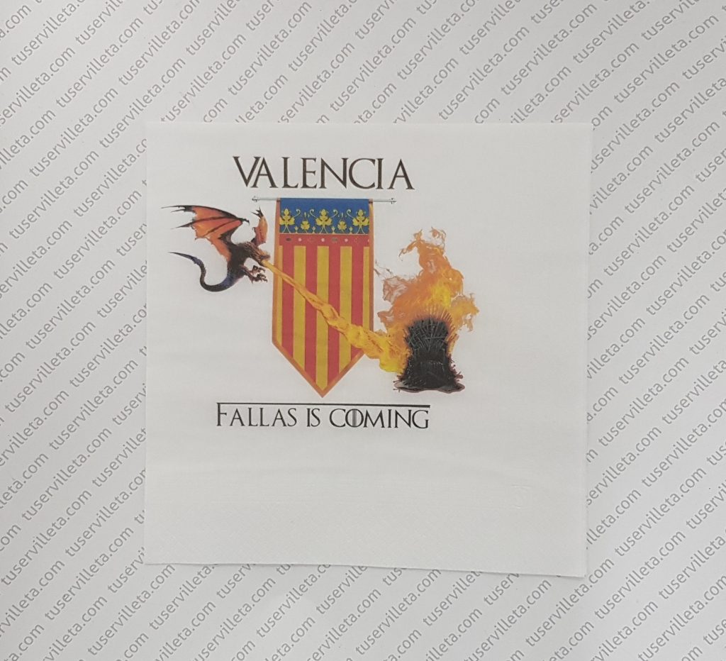 Servilletas Impresas Valencia Fallas is Coming